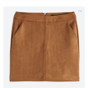 Suede mini skirt new without tags